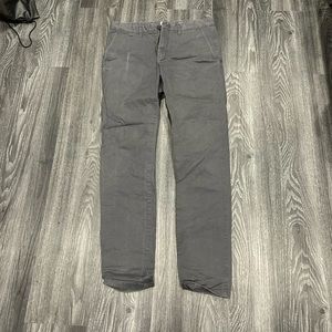 H&M Grey Skinny Fit Stretch Pants